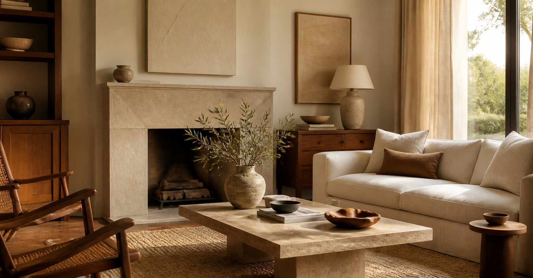Sélection Maison Morgélia dans un intérieur chaleureux et naturel