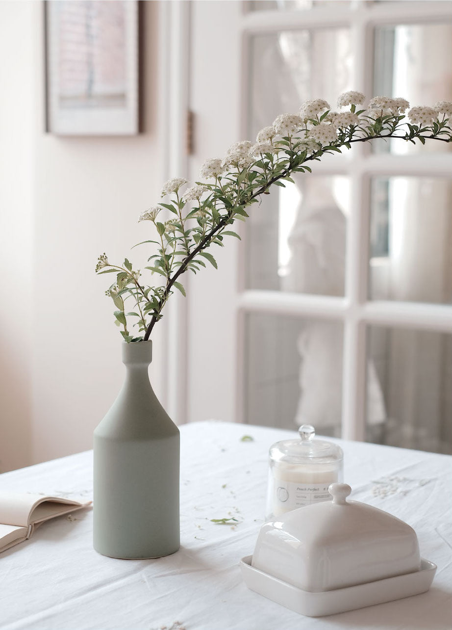 Geometric Morandi Ceramic Vase-2