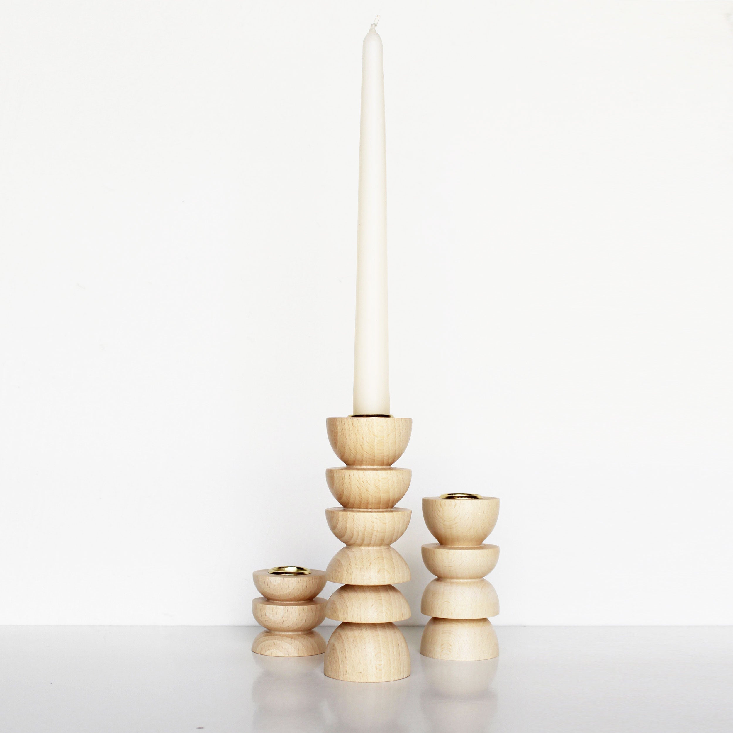 Totem Wooden Candle Holder - Tall Nº 4-2