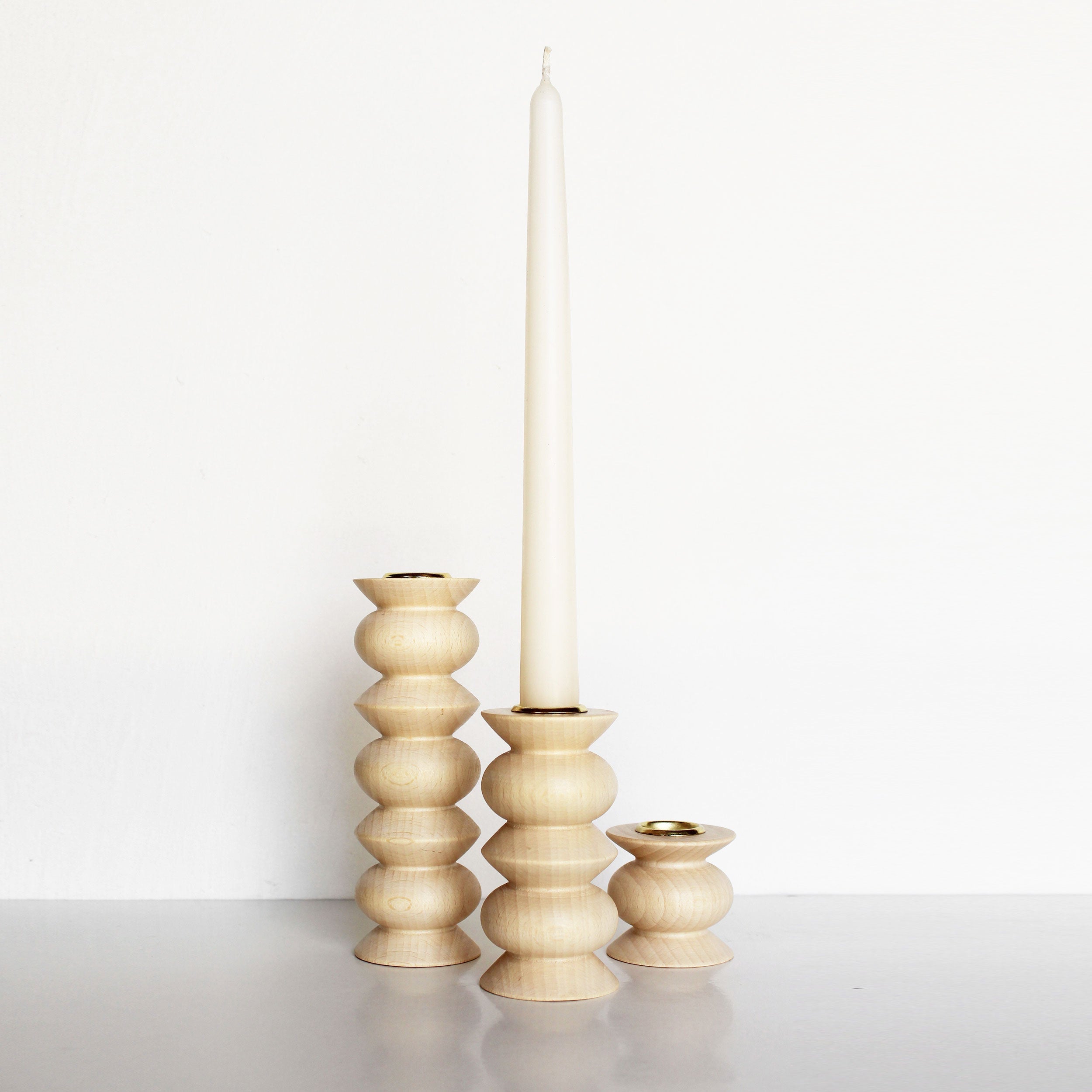Totem Wooden Candle Holder - Medium Nº 5-2