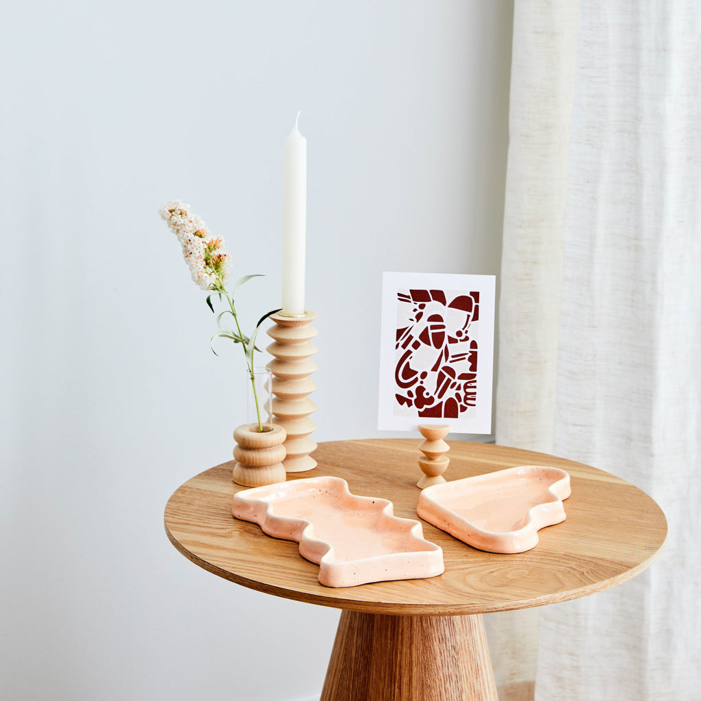 Totem Wooden Vase - Short Nº 1-3
