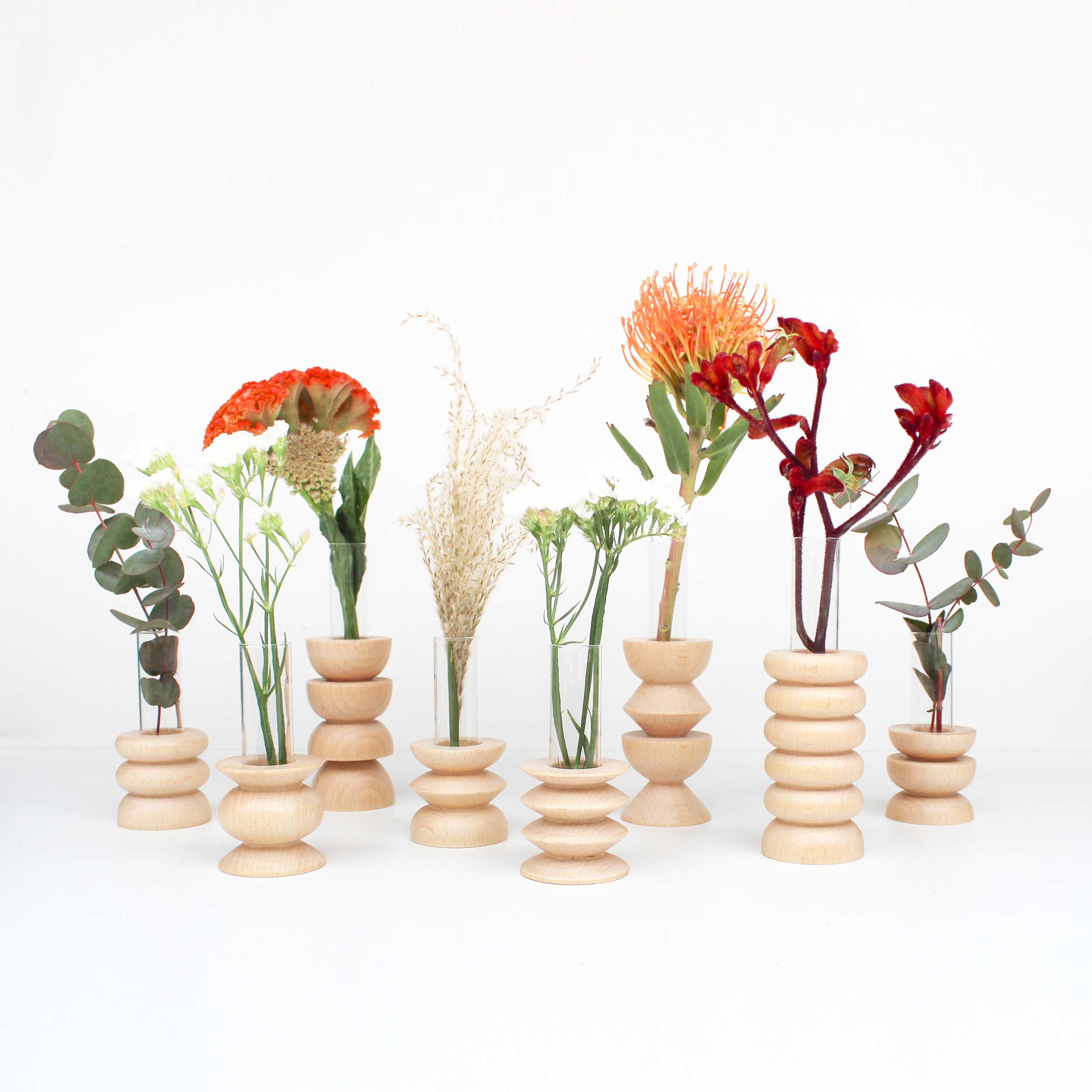 Totem Wooden Vase - Medium Nº 1-4