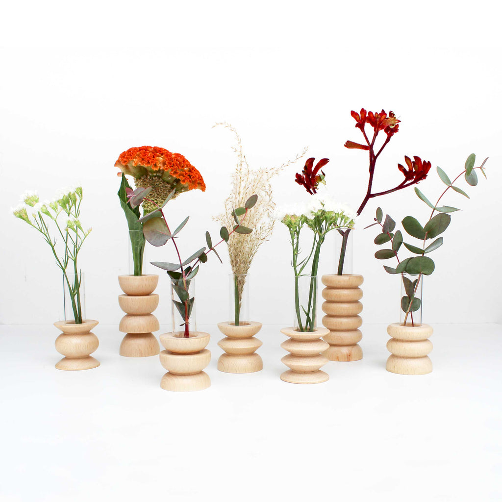 Totem Wooden Vase - Short Nº 4-4