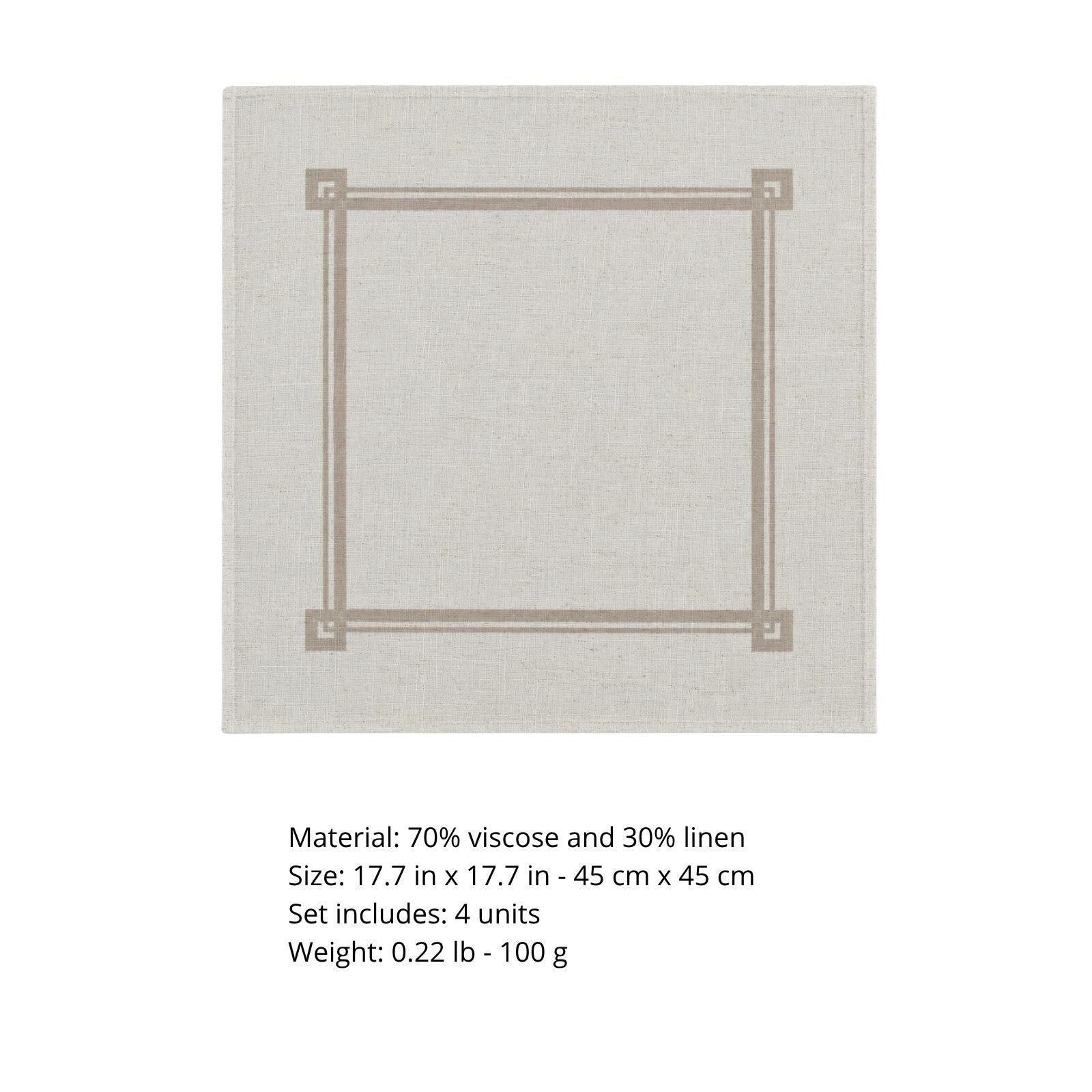Texture des serviettes de table