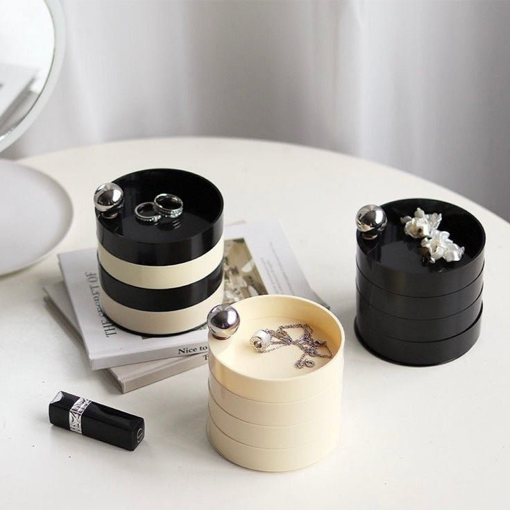 Boîte de rangement rotative style nordique — vue 3