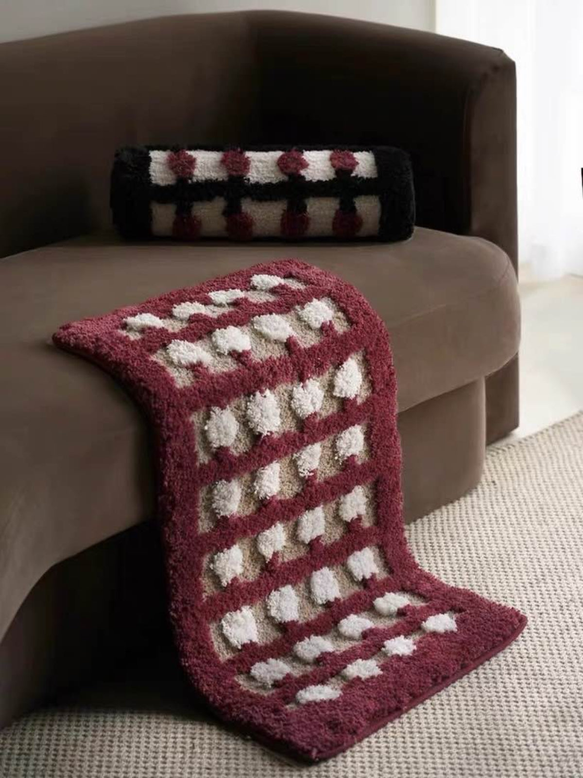 Retro Dotted Bath Rug, Ultra Soft, Absorbent & Anti-slip-4
