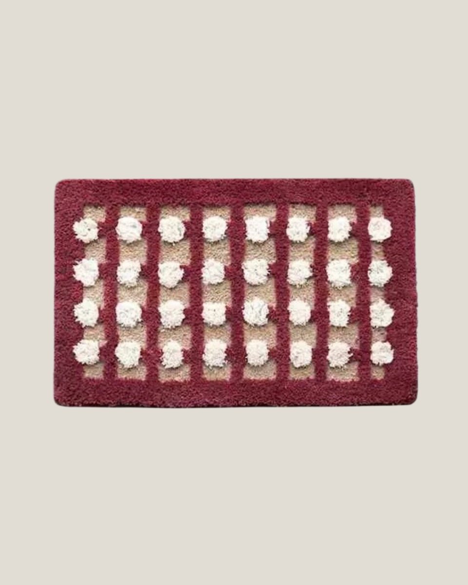 Retro Dotted Bath Rug, Ultra Soft, Absorbent & Anti-slip-6