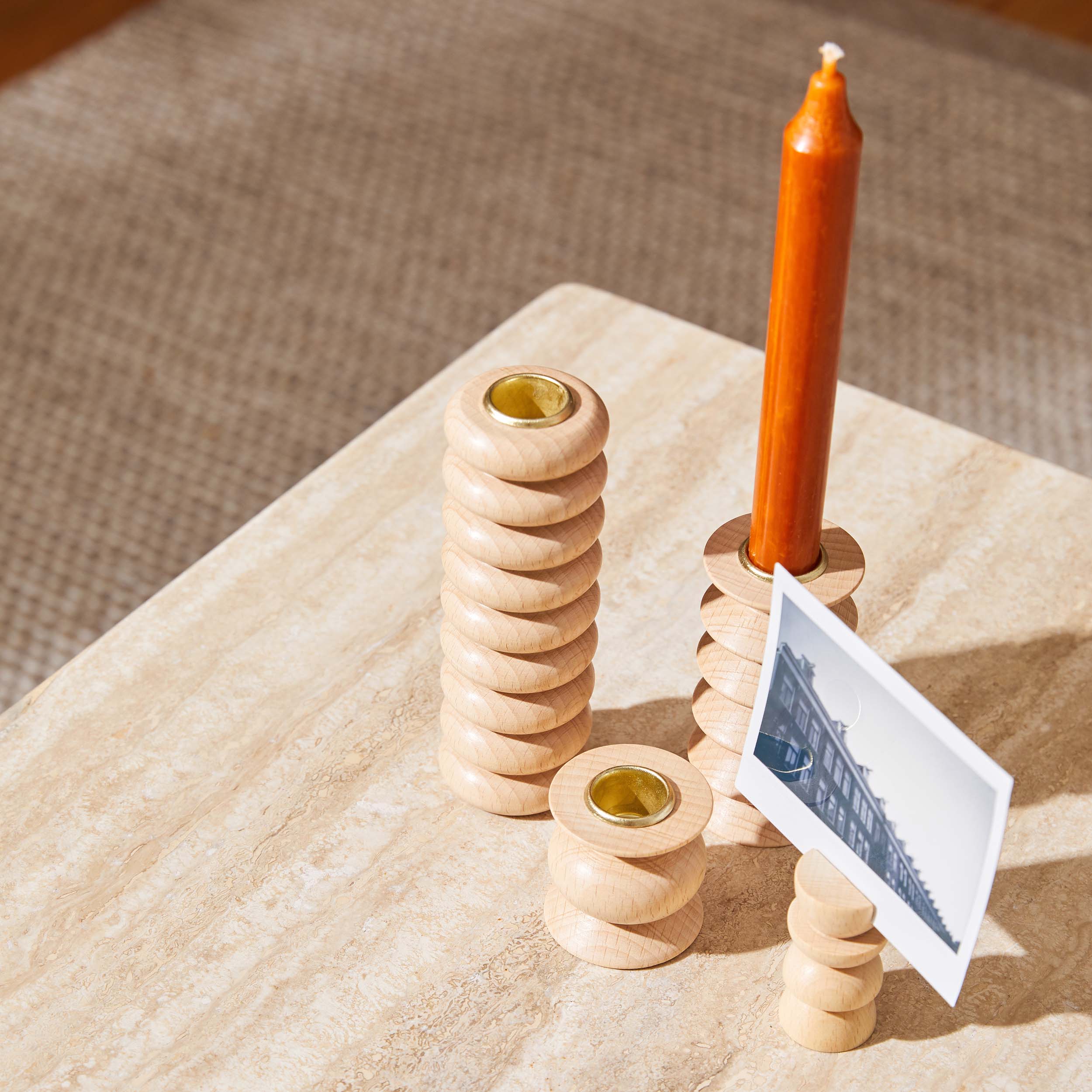 Totem Wooden Candle Holder - Medium Nº 2-4