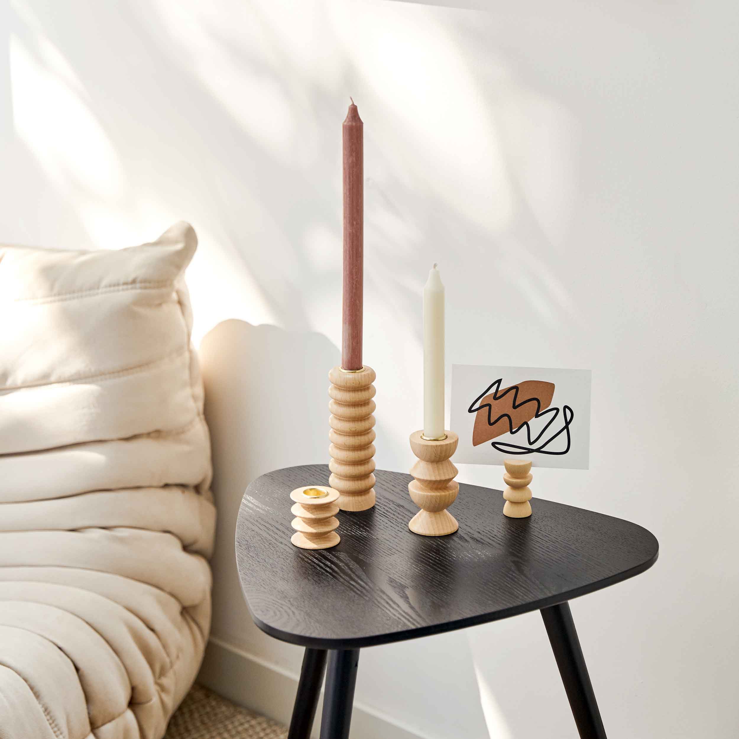 Totem Wooden Candle Holder - Tall Nº 1-3