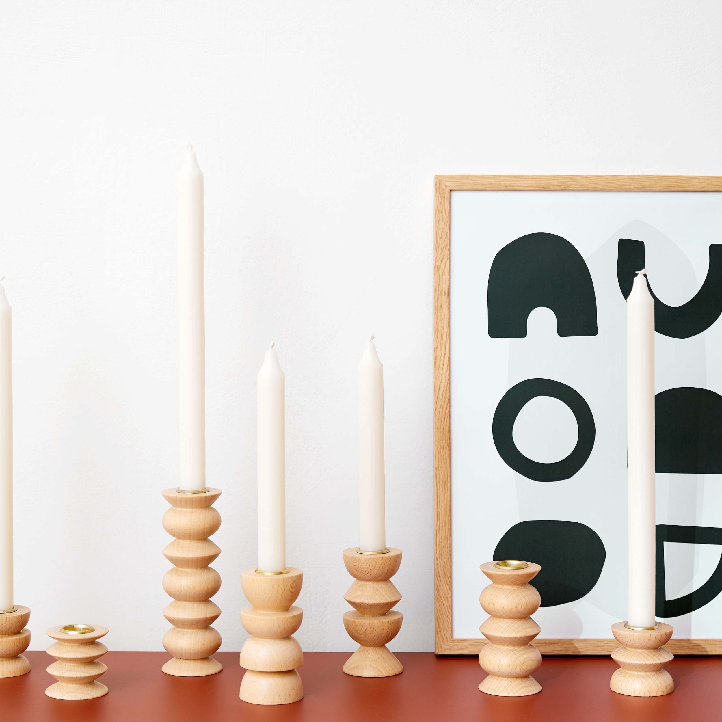 Totem Wooden Candle Holder - Short Nº 3-4