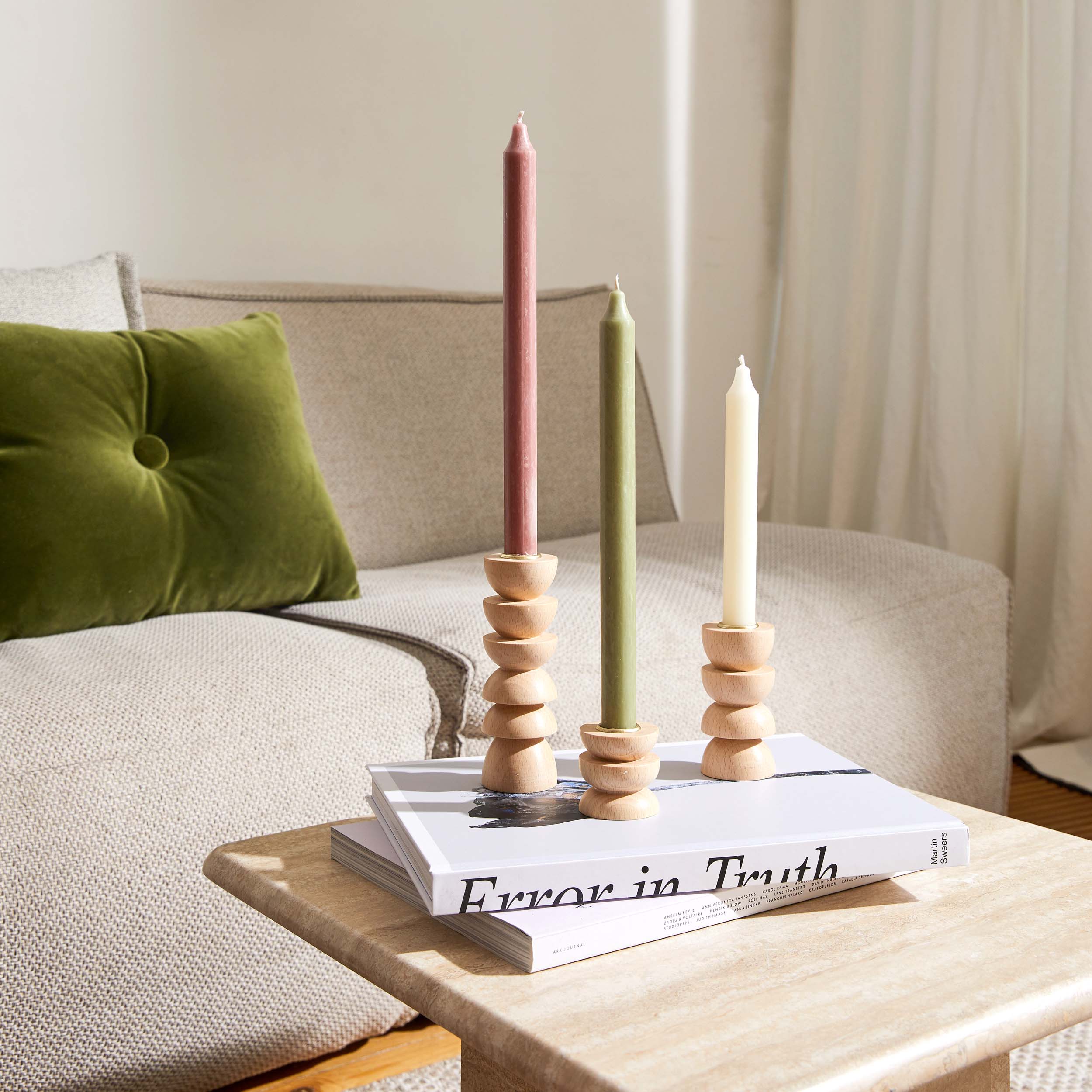 Totem Wooden Candle Holder - Tall Nº 4-3