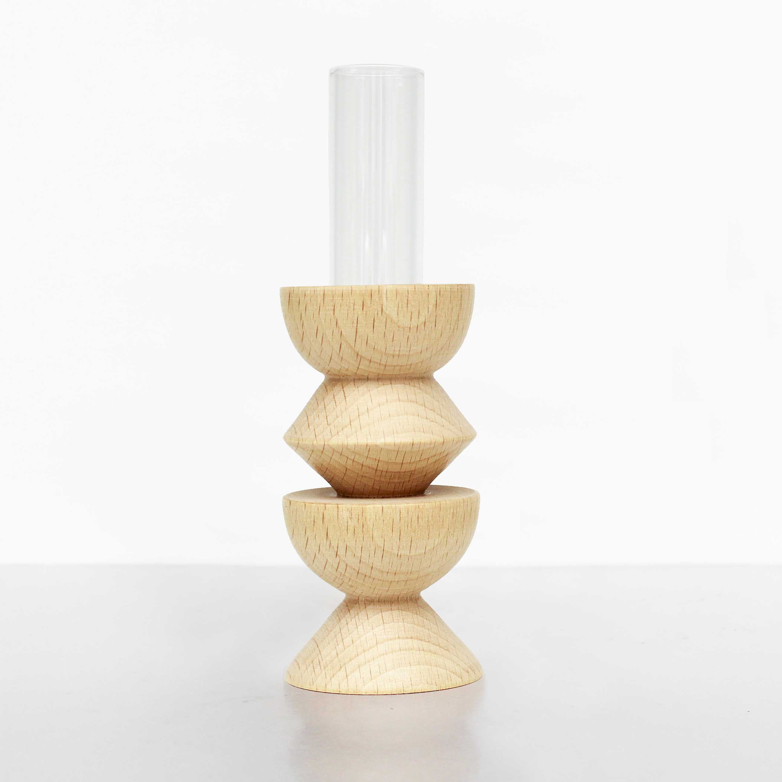 Totem Wooden Vase - Medium Nº 3-0