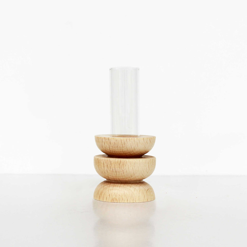 Totem Wooden Vase - Short Nº 4-0