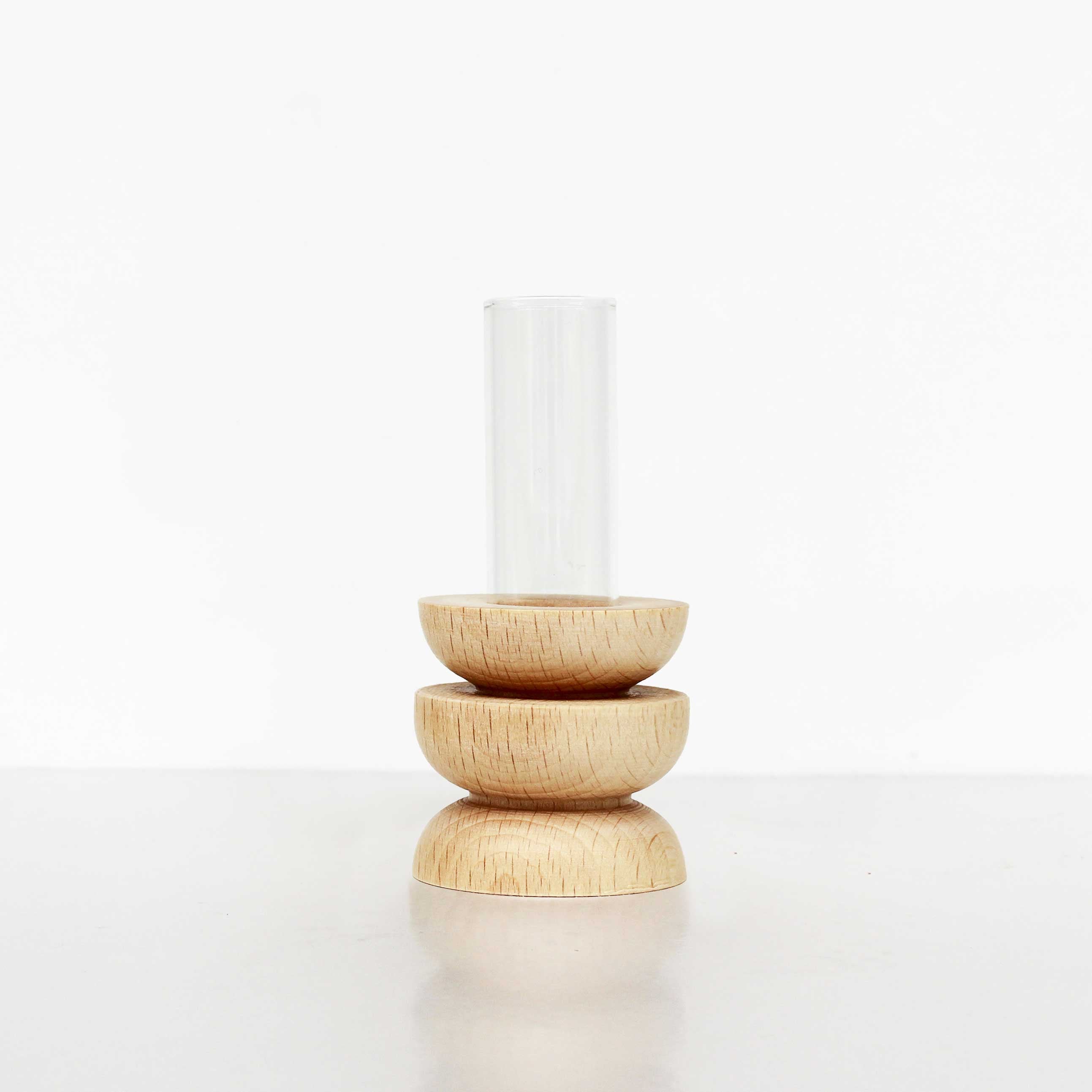 Totem Wooden Vase - Short Nº 4-0